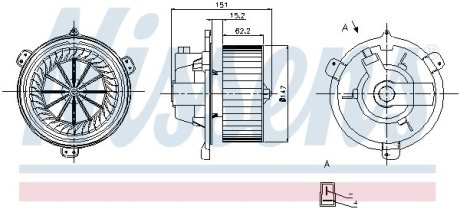 Вентилятор салону NISSENS 87056