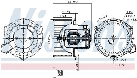 Вентилятор салона NISSENS 87234