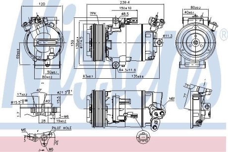 Компресор кондиціонера First Fit NISSENS 890015