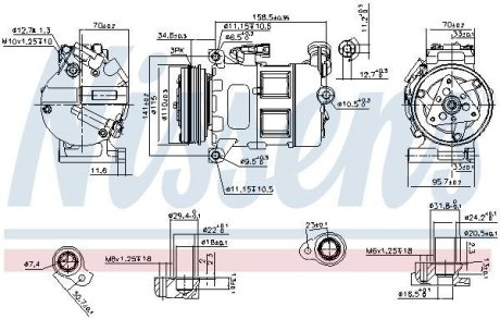 Компресор кондиціонера VOLVO NISSENS 890062