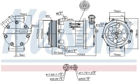 Компресор кондиціонера NISSENS 890063