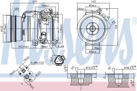 Компресор кондиціонера NISSENS 890066