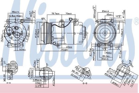 Компресор кондицiонера NISSENS 890090