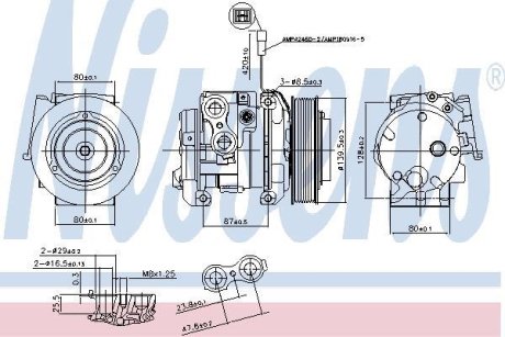 Компресор кондиціонера NISSENS 890093