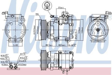 Компресор кондицiонера NISSENS 890129