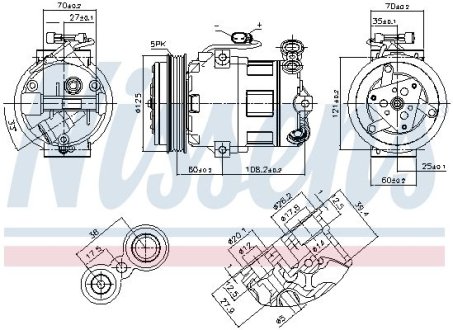 Компресор кондиціонера NISSENS 890185