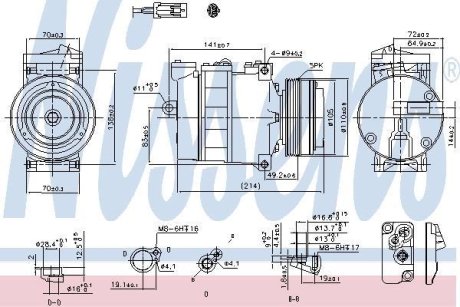 Компресор кондиціонера NISSENS 89031