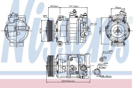 Компресор кондиціонера First Fit NISSENS 890337