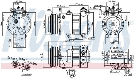 Компресор кондицiонера NISSENS 890664