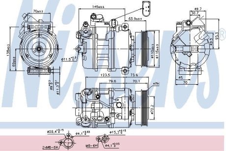 Компресор кондиціонера NISSENS 89073