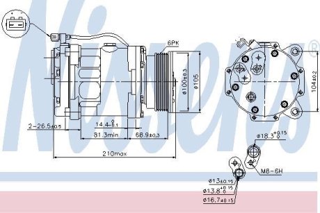 Компресор кондиціонера NISSENS 89088