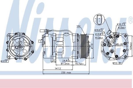 Компресор кондиціонера NISSENS 89117