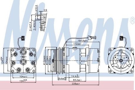 Компресор кондиціонера NISSENS 89141