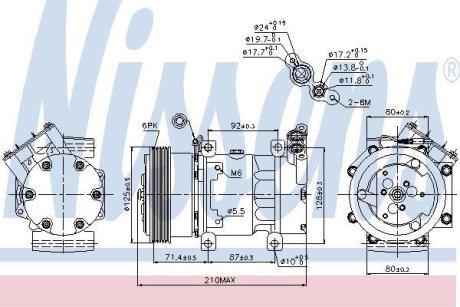 Компресор кондиціонера NISSENS 89159