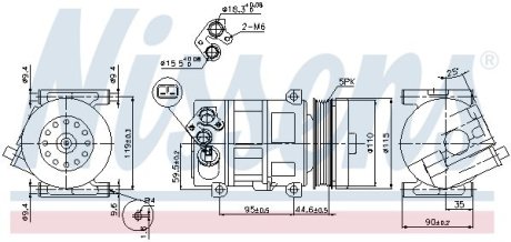 Компресор кондиціонера First Fit NISSENS 89202 (фото 1)