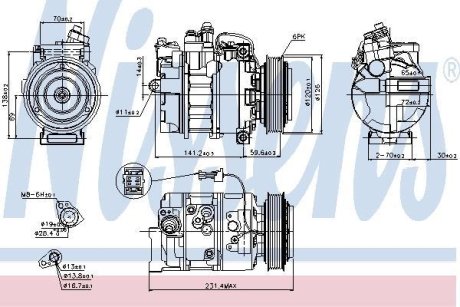 Компресор кондиціонера First Fit NISSENS 89208