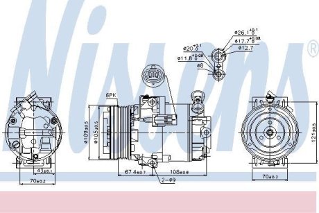 Компресор кондиціонера First Fit NISSENS 89222