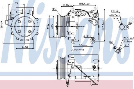 Компресор кондиціонера First Fit NISSENS 89227