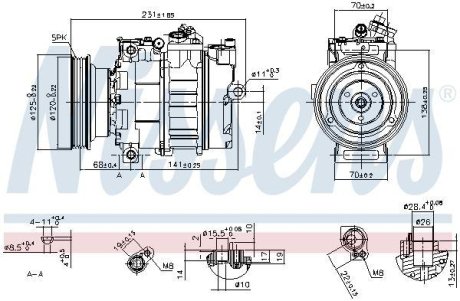 Компресор кондиціонера NISSENS 89232