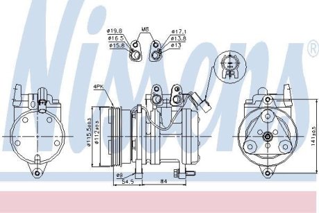 Компресор кондиціонера First Fit NISSENS 89263