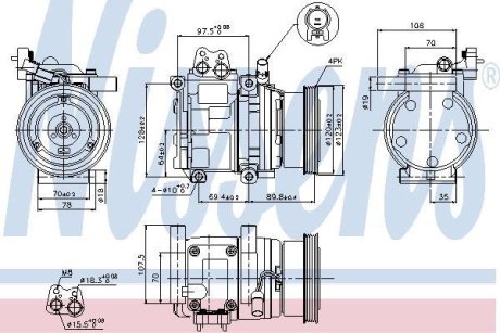 Компресор кондиціонера First Fit NISSENS 89290