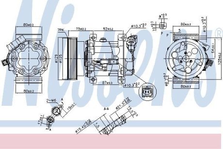 Компресор кондицiонера NISSENS 89372