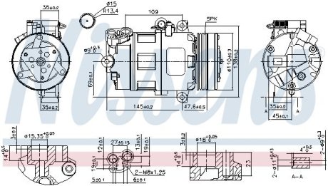 Компресор кондиціонера BMW NISSENS 89422