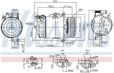 Компресор кондицiонера NISSENS 89483