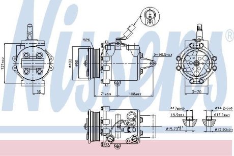 Компресор кондиціонера First Fit NISSENS 89591 (фото 1)