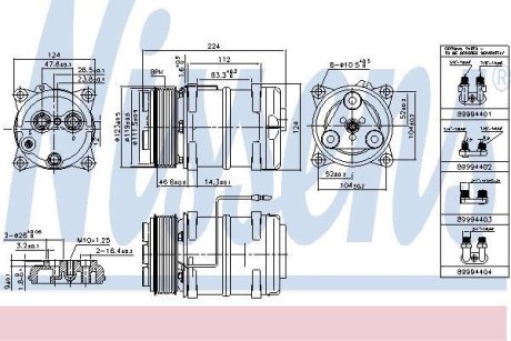 Компресор кондиціонера NISSENS 899947