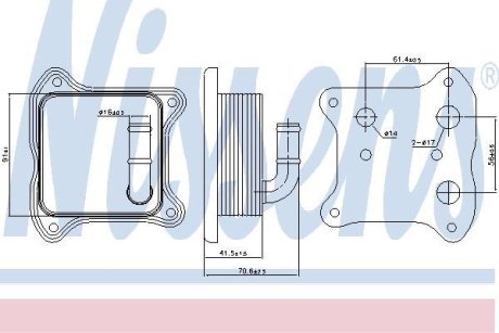 Радиатор масляный VAG NISSENS 90680