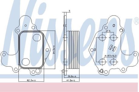Масляний радіатор NISSENS 90968