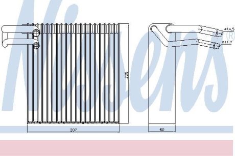 Випаровувач кондиціонера NISSENS 92188