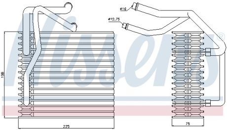 Випаровувач кондиціонера NISSENS 92205