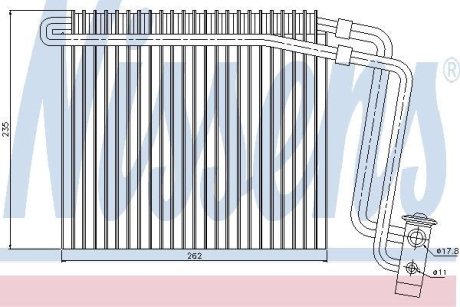 Випаровувач кондиціонера NISSENS 92248