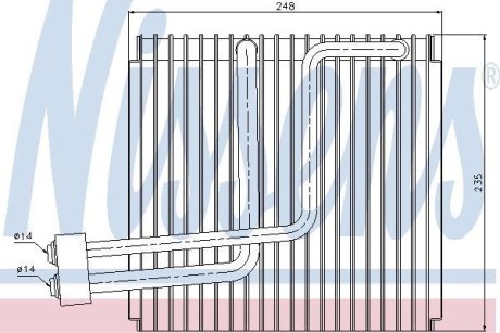 Випаровувач кондиціонера NISSENS 92265