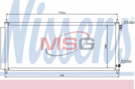 Радіатор кондиціонера First Fit NISSENS 940051