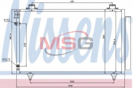 Радіатор кондиціонера NISSENS 940081