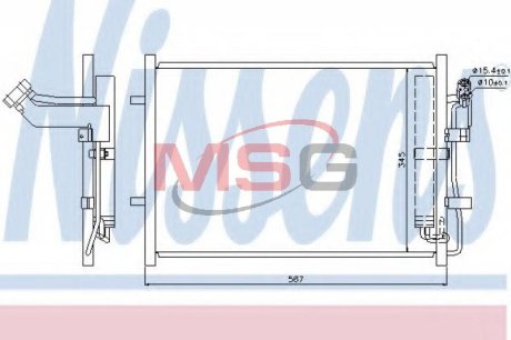 Радіатор кондиціонера First Fit NISSENS 940148