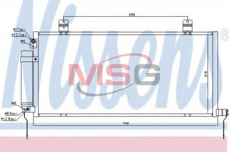 Радіатор кондиціонера NISSENS 940164