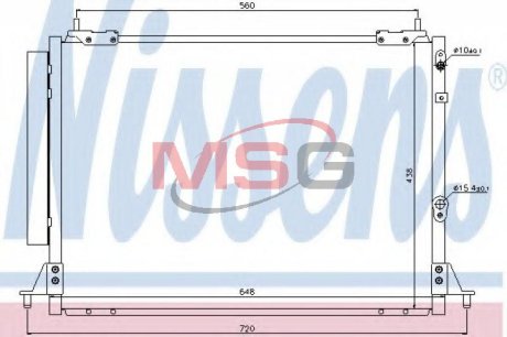 Радіатор кондиціонера NISSENS 940188