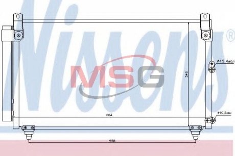 Радіатор кондиціонера NISSENS 940191