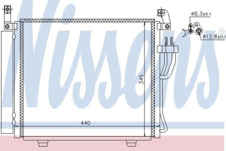 Радіатор кондиціонера NISSENS 940206