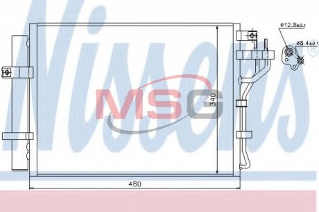 Радіатор кондиціонера NISSENS 940219