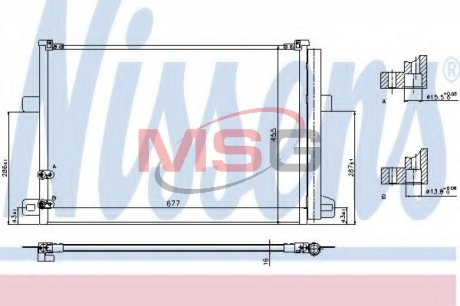 Радіатор кондиціонера First Fit NISSENS 940225