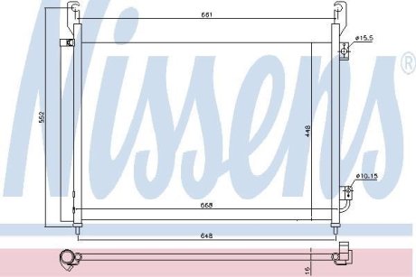 Радіатор кондиціонера First Fit NISSENS 940316