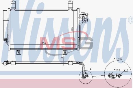 Радiатор кондицiонера NISSENS 940327