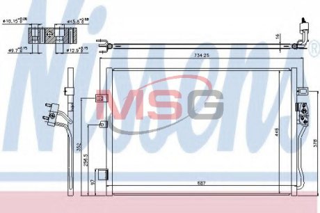 Конденсатор без хладогену NISSENS 940342