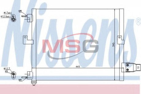 Радіатор кондиціонера NISSENS 94036