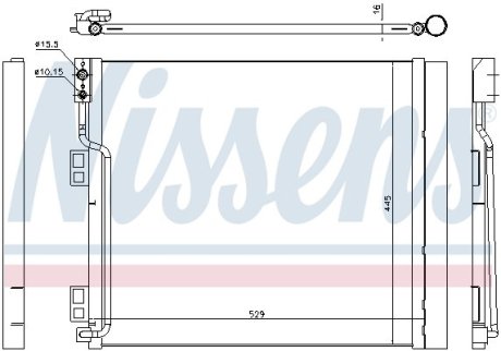 Радіатор кондиціонера NISSENS 940386